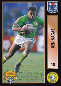 1994 Dynamic Rugby League Series 2 #18 Ken Nagas Front